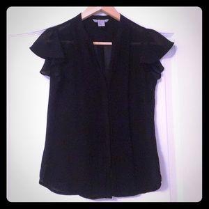 Sheer black H&M button down